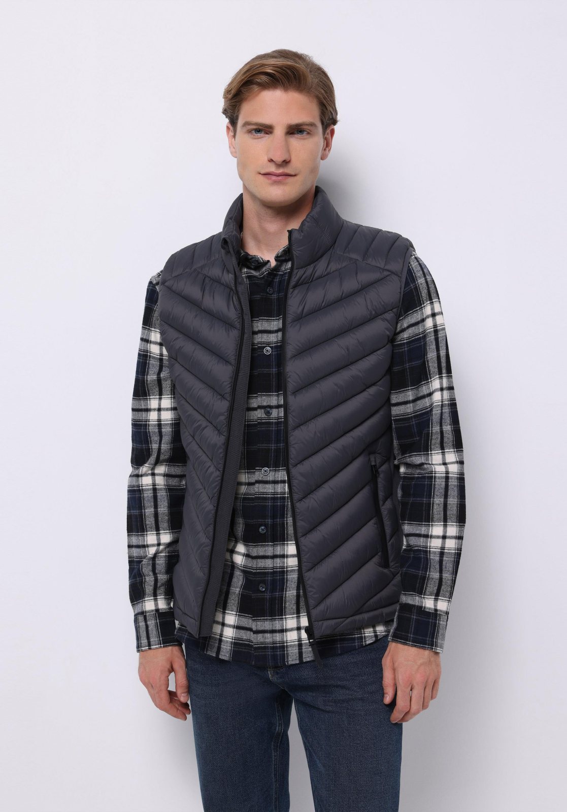 Colins 8885 мужской тканый жилет Slim Fit