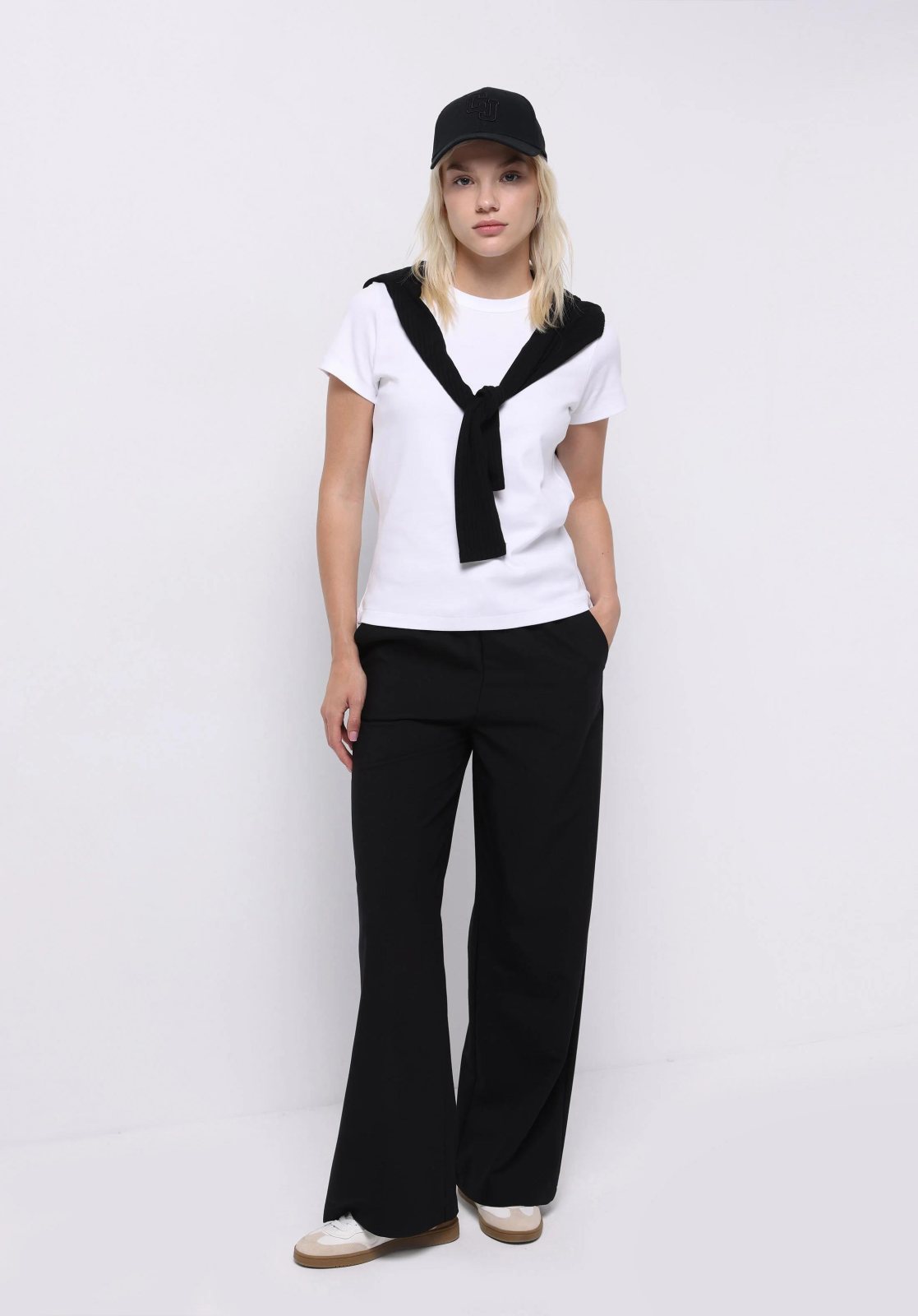 Dokuma Alt Kadın Pantolon Regular Fit