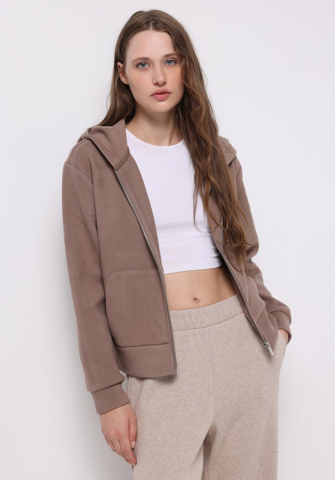 Örme Kadın Sweatshirt Regular Fit