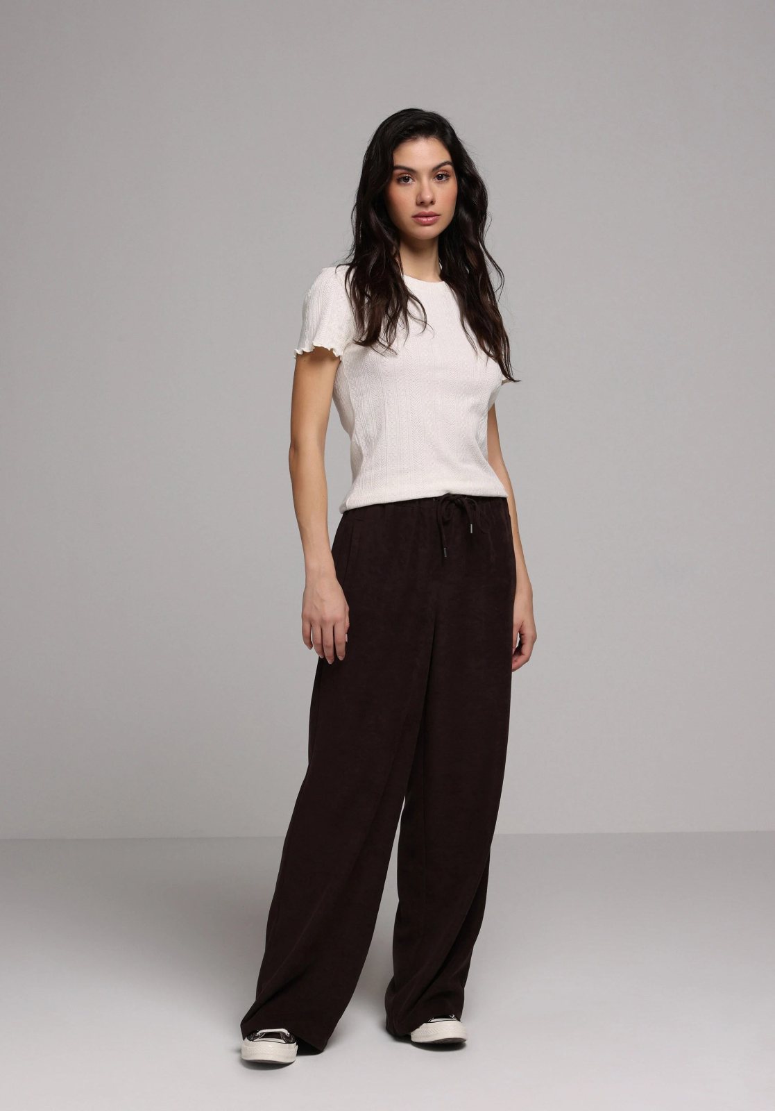 Dokuma Alt Kadın Pantolon Regular Fit