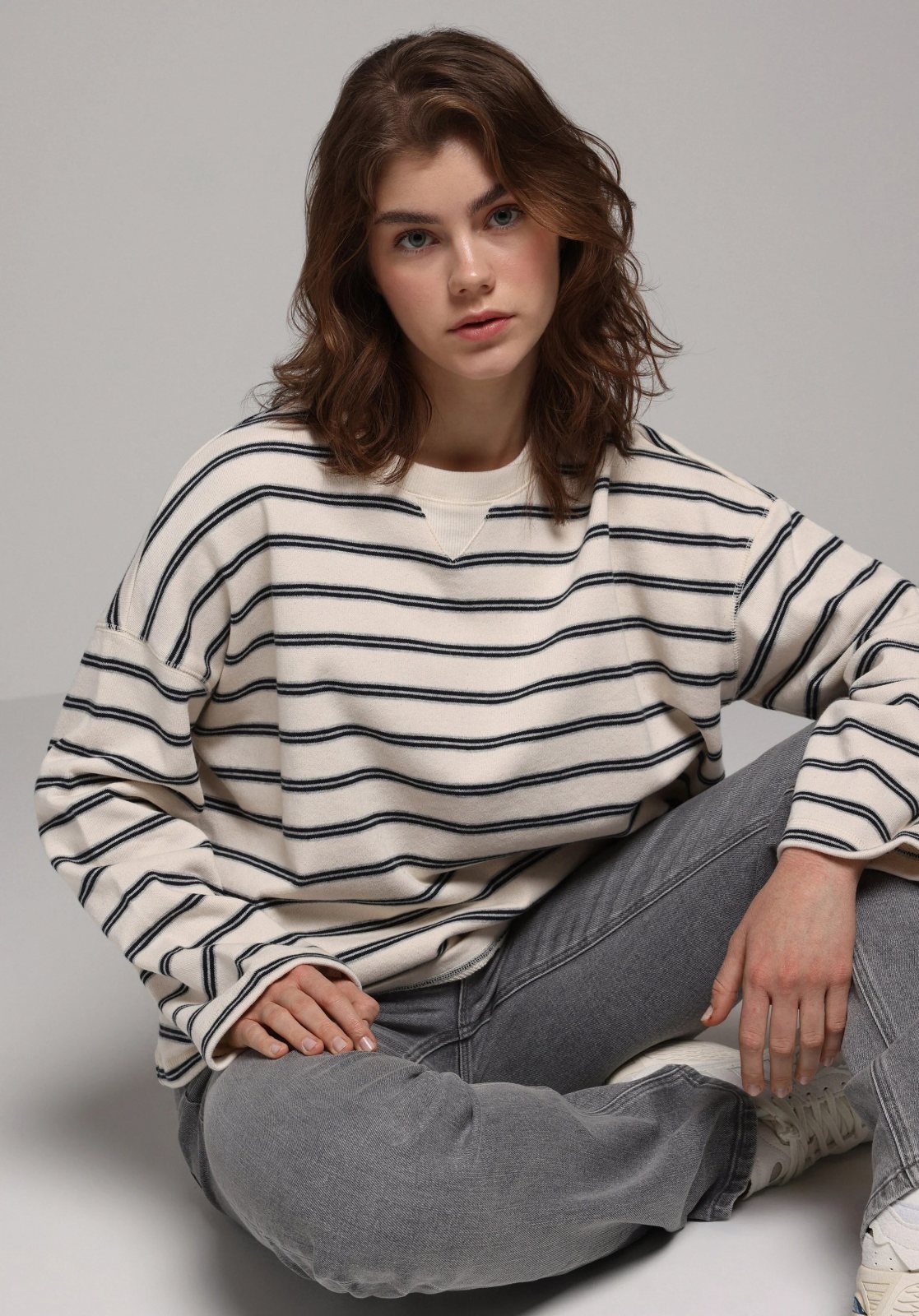 Örme Kadın Sweatshirt Relax Fit