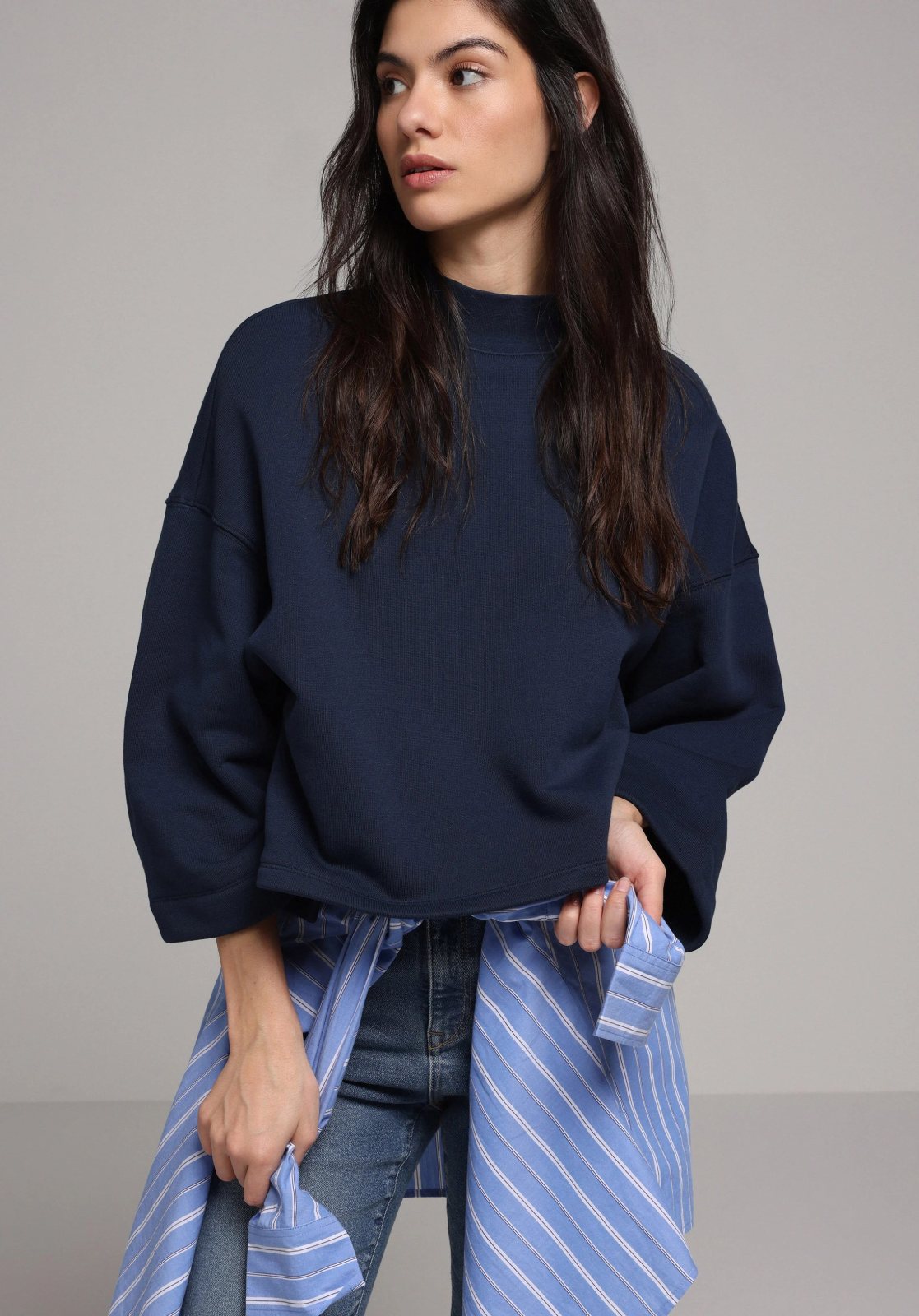 Örme Kadın Sweatshirt Relax Fit