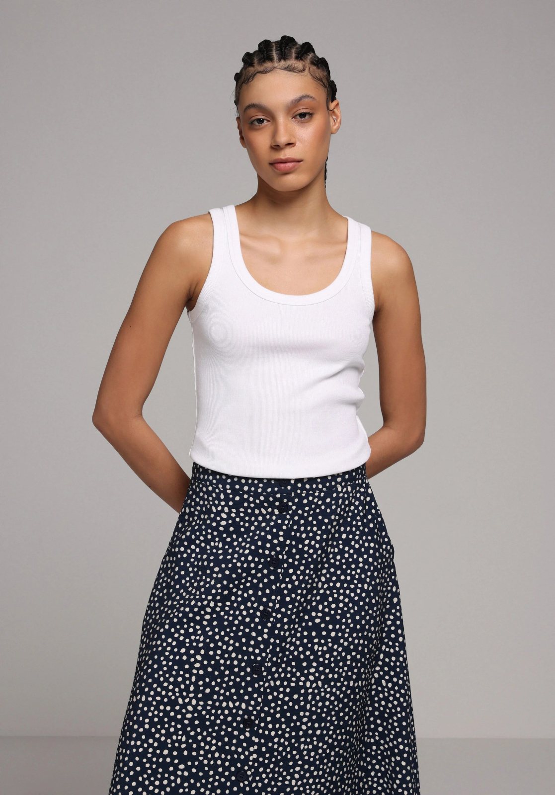 Örme Kadın Atlet Slim Fit