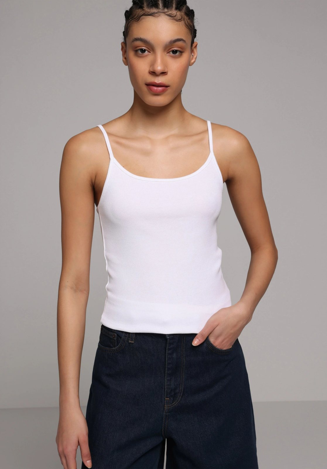 Örme Kadın Atlet Slim Fit