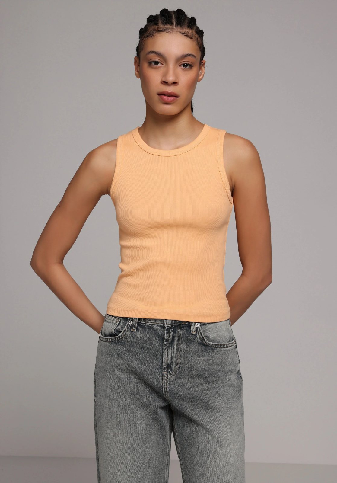 Örme Kadın Atlet Slim Fit