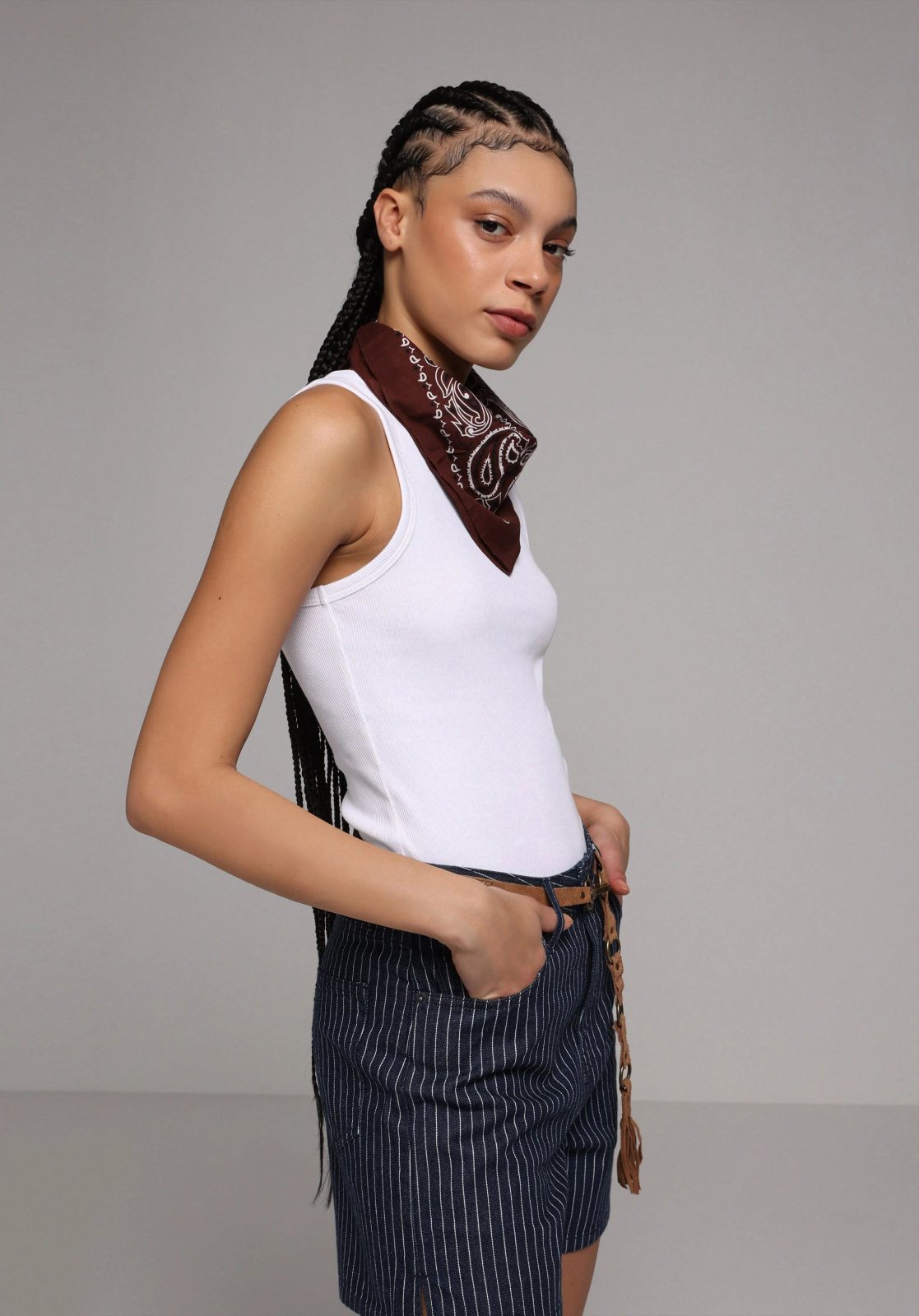 Örme Kadın Atlet Slim Fit