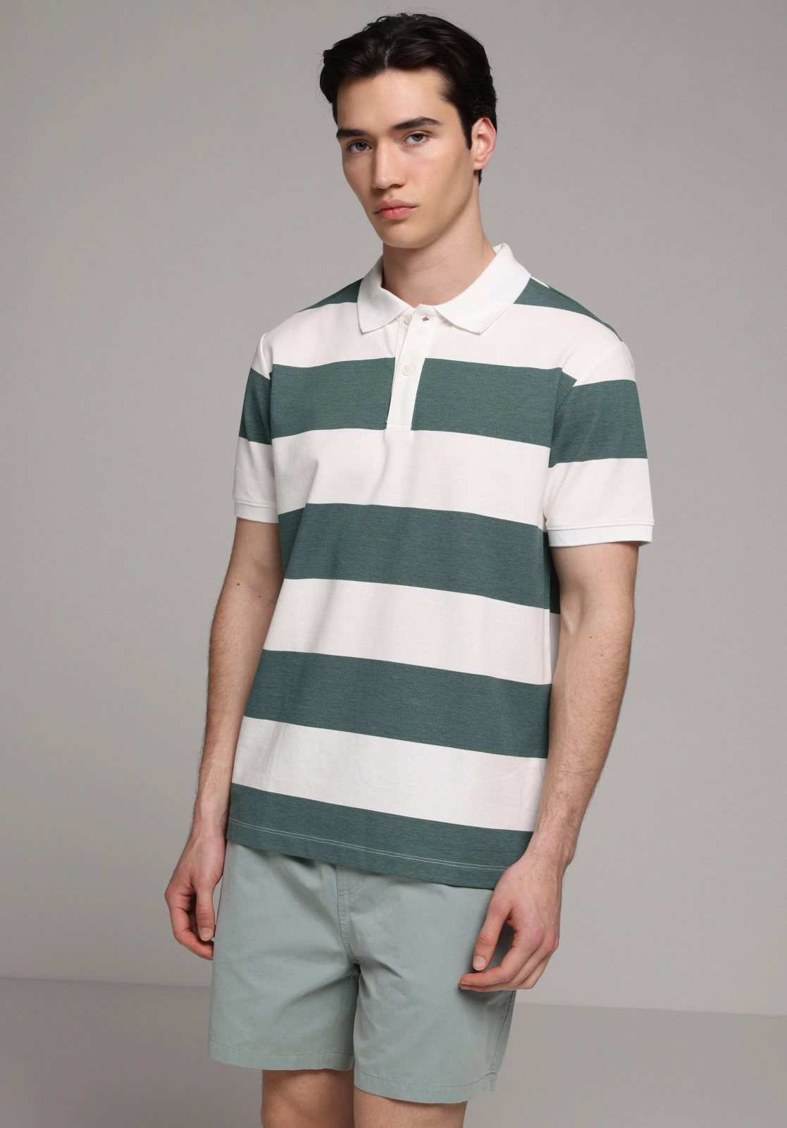 Örme Erkek Yakalı Kısa Kol T-Shirt Regular Fit