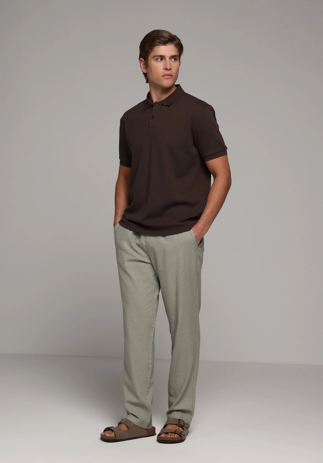 Colins 9684 Regular Fit Men’s Woven Trousers