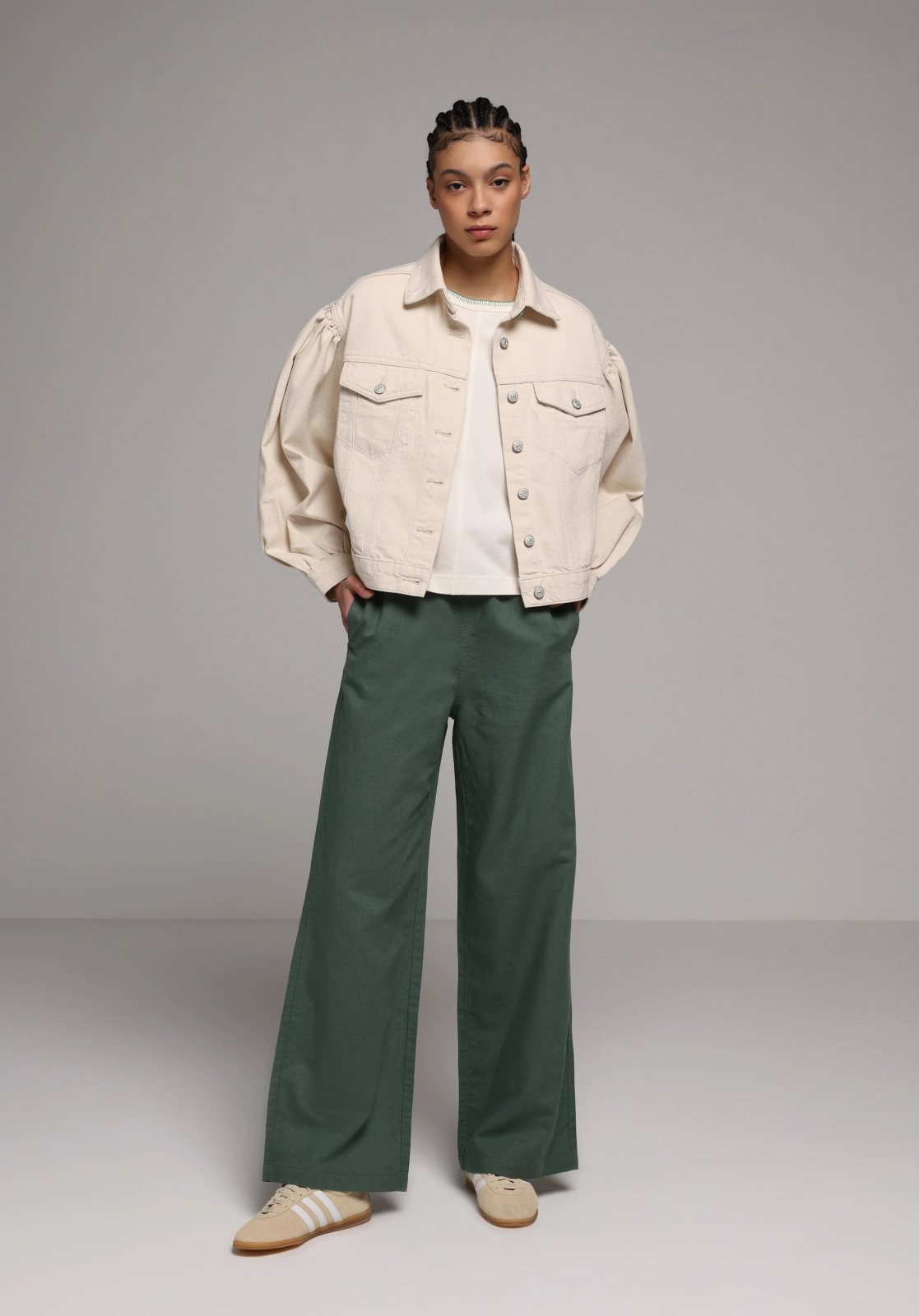 Dokuma Alt Kadın Pantolon Regular Fit