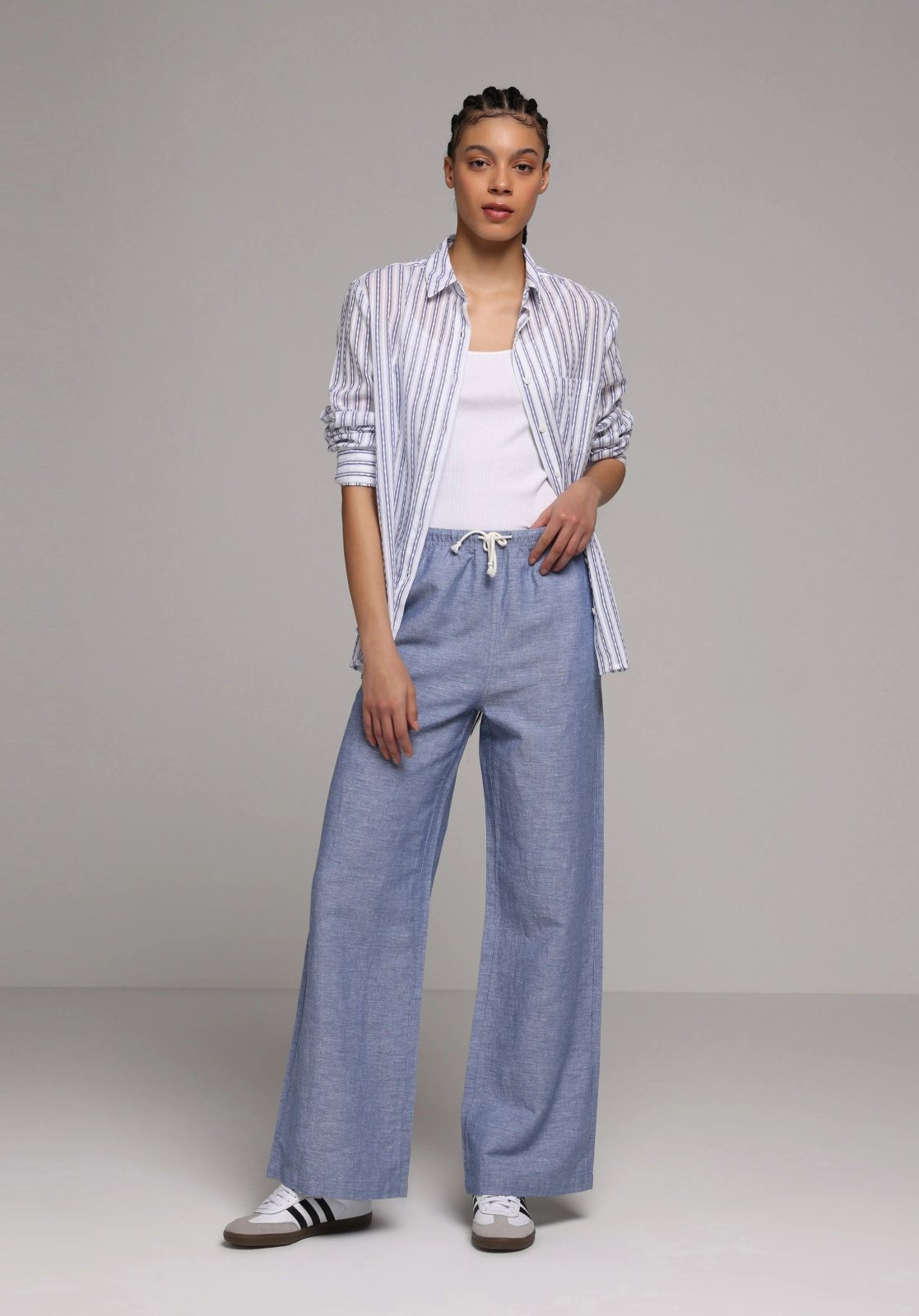 Dokuma Alt Kadın Pantolon Regular Fit