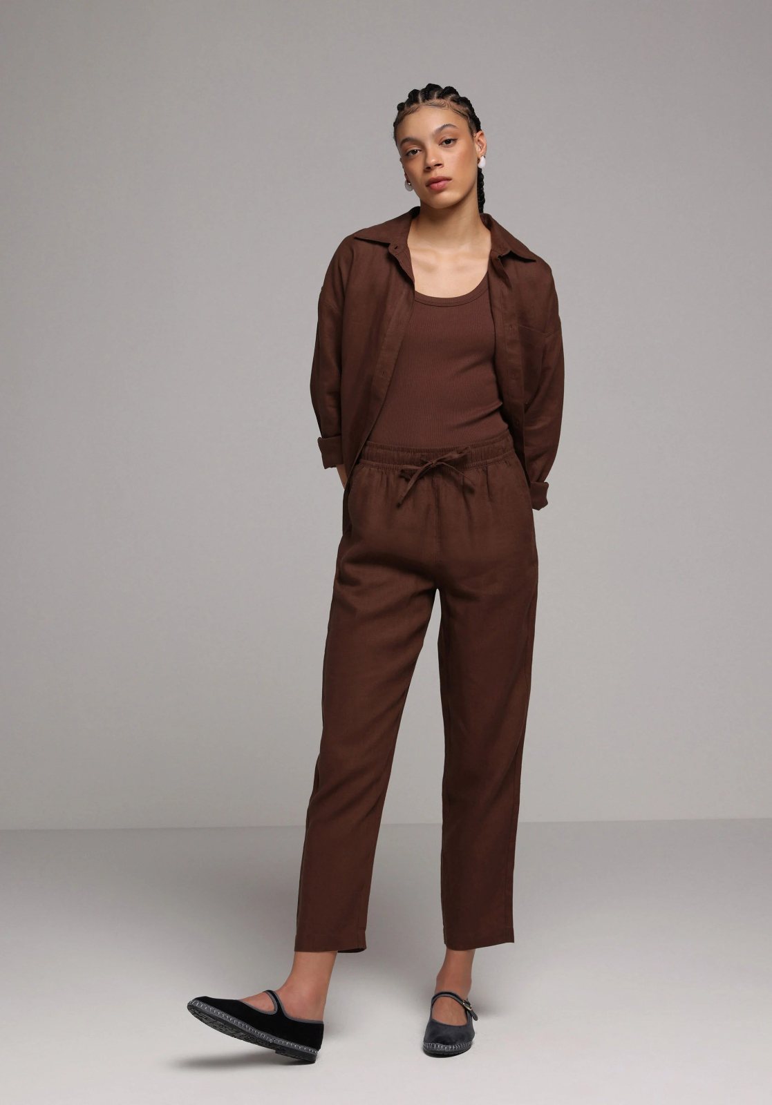 Dokuma Alt Kadın Pantolon Regular Fit