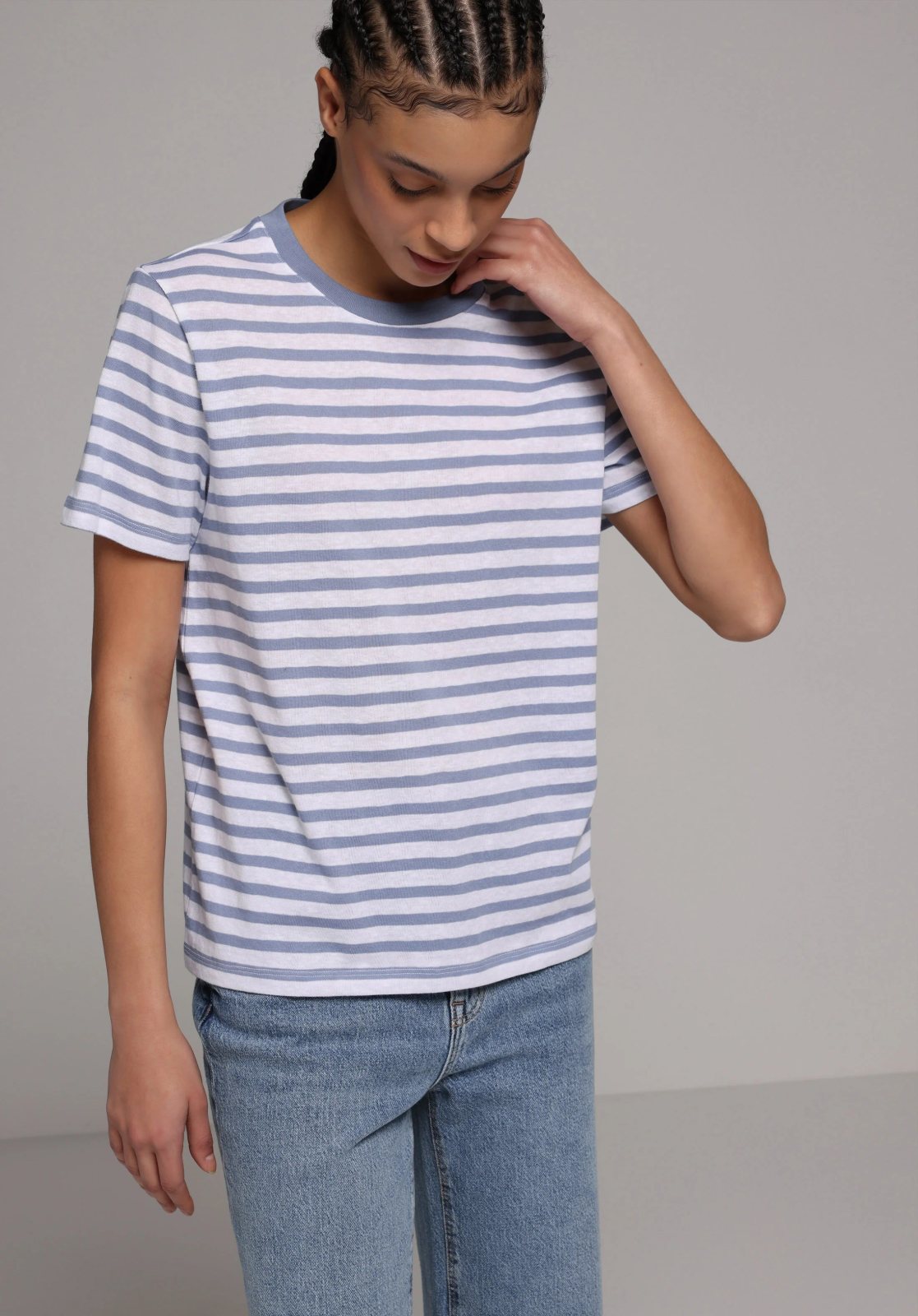 Örme Kadın Kısa Kol T-Shirt Regular Fit
