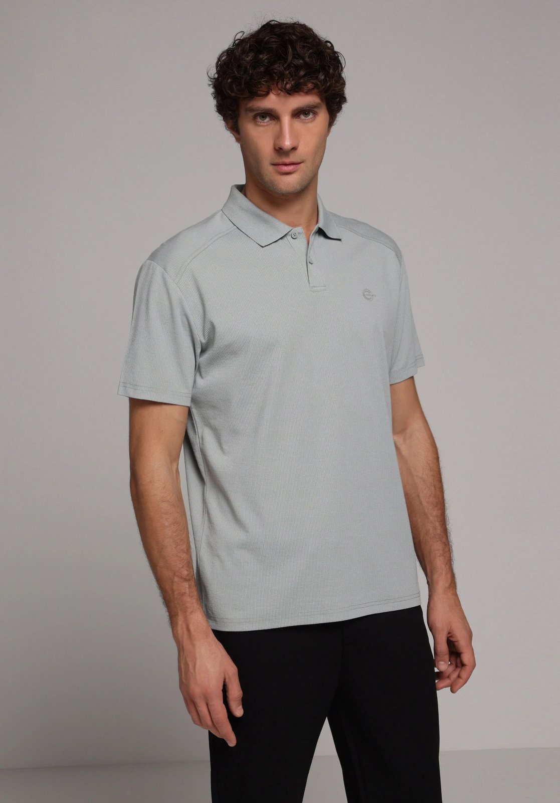 Örme Erkek Yakalı Kısa Kol T-Shirt Comfort Fit