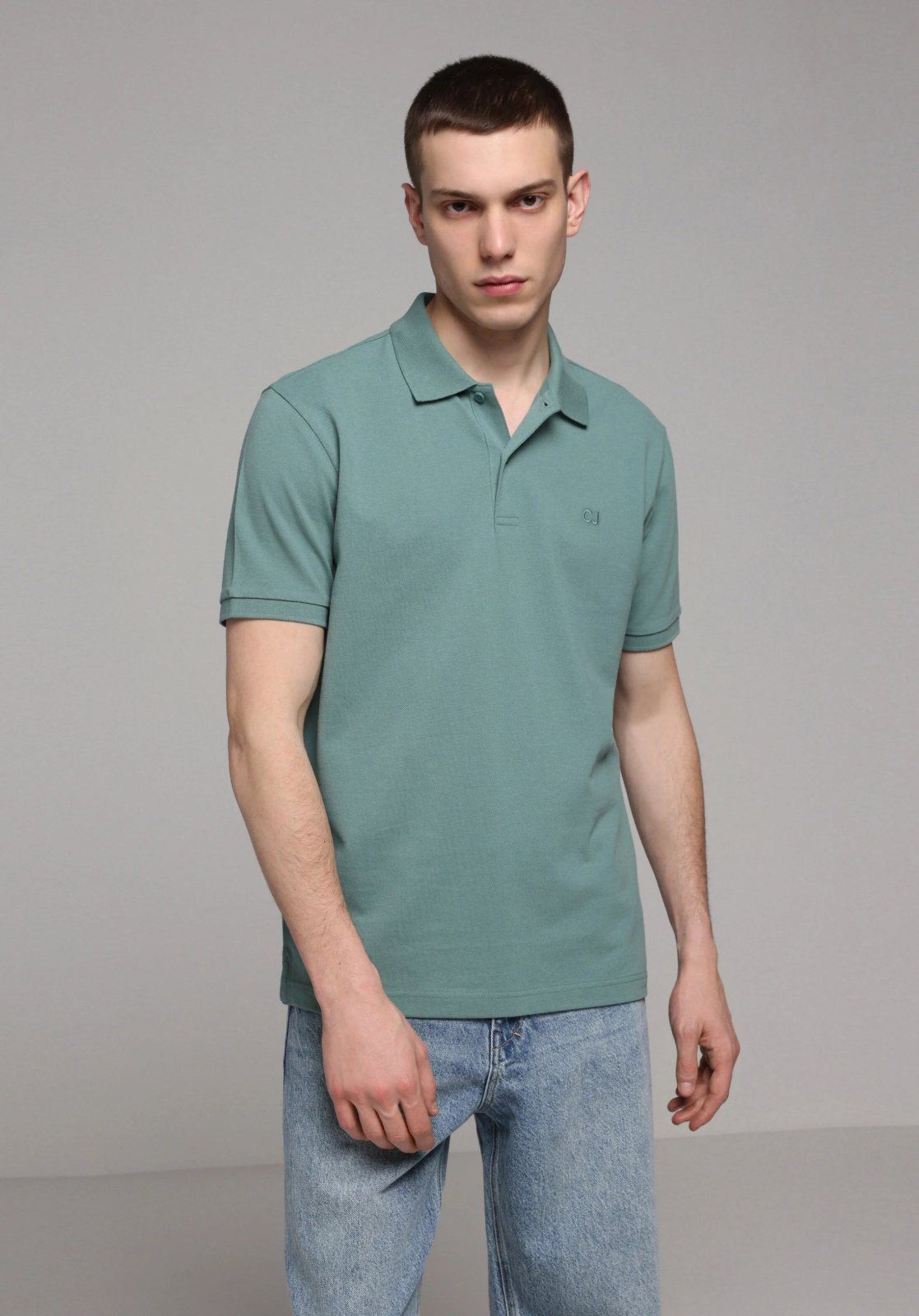 Örme Erkek Yakalı Kısa Kol T-Shirt Regular Fit
