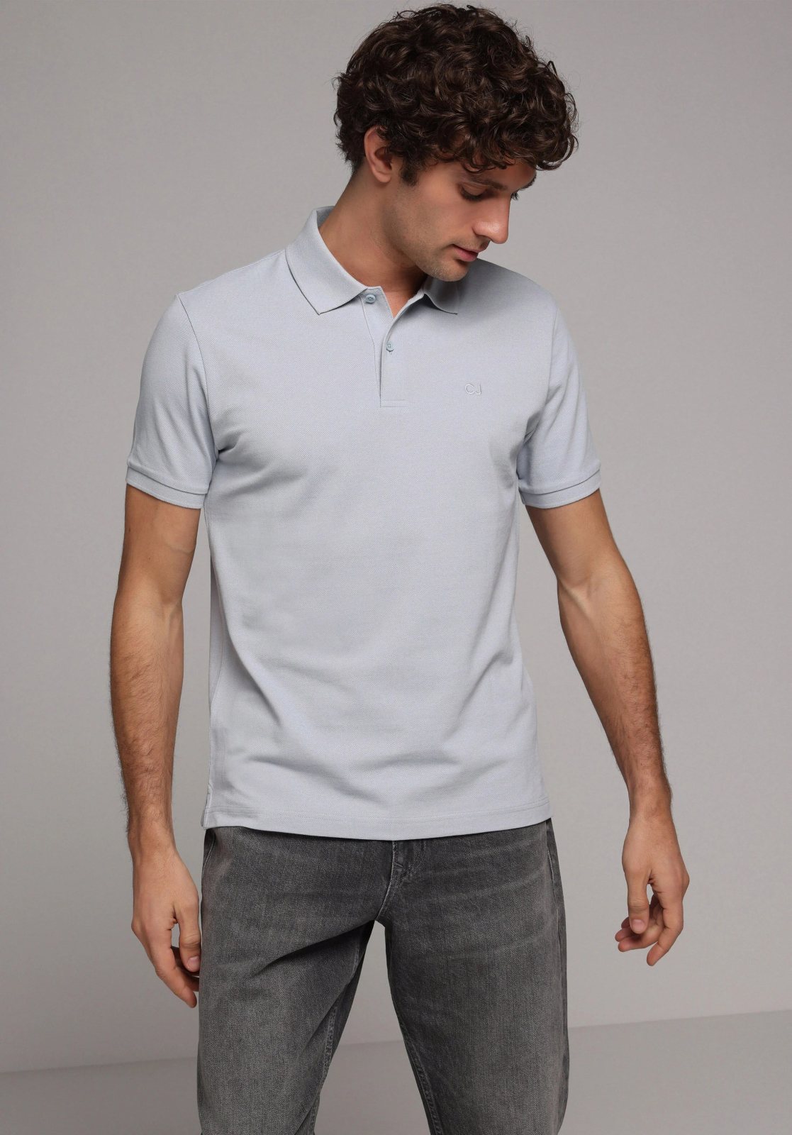 Örme Erkek Yakalı Kısa Kol T-Shirt Regular Fit