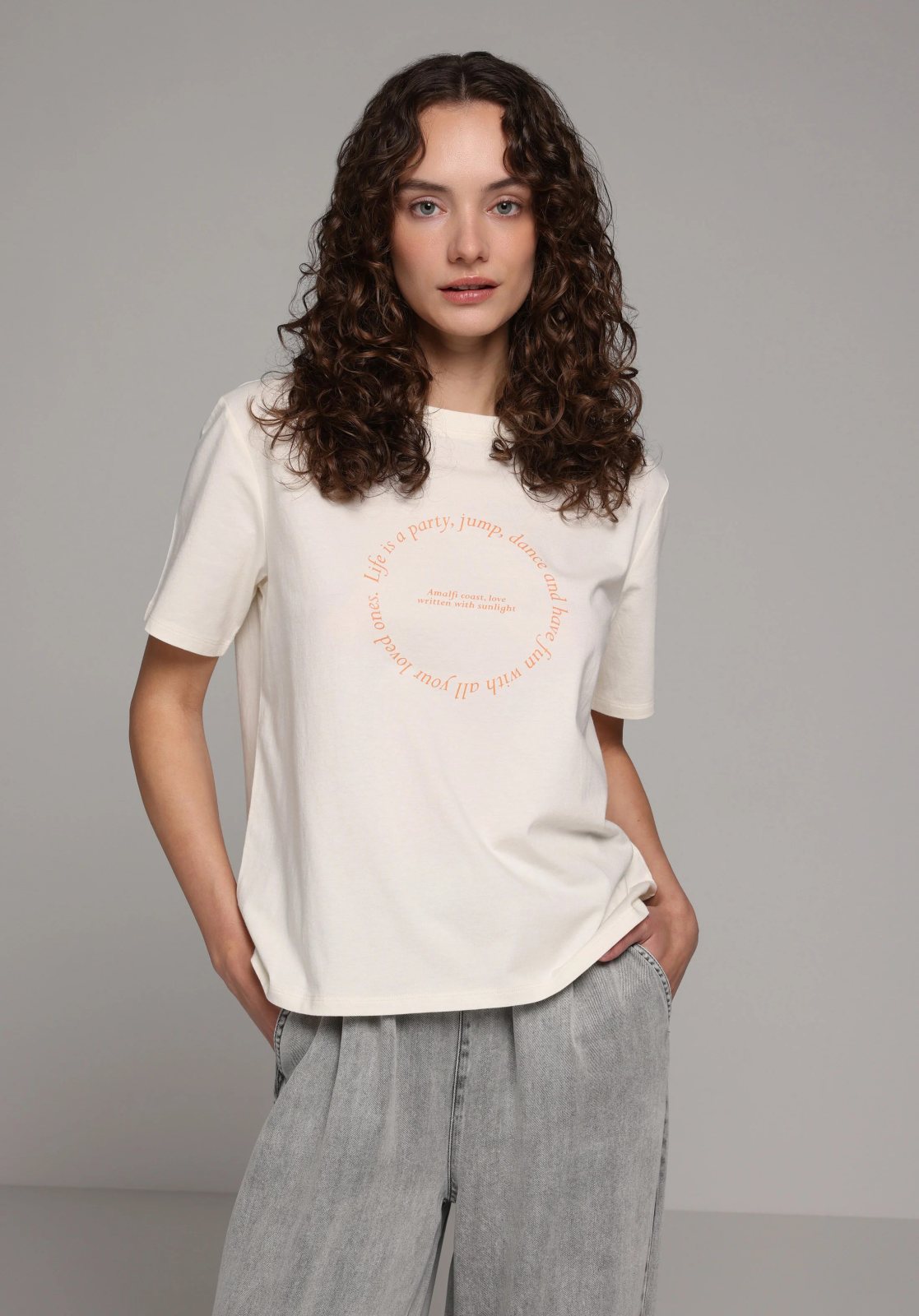 Örme Kadın Kısa Kol T-Shirt Regular Fit