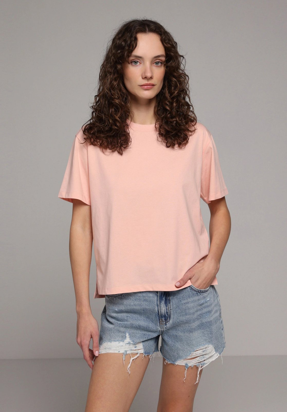 Örme Kadın Kısa Kol T-Shirt Regular Fit