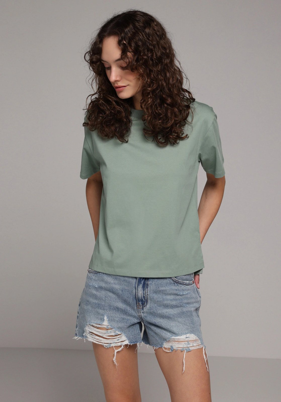 Denim Kadın Şort Mom Fit