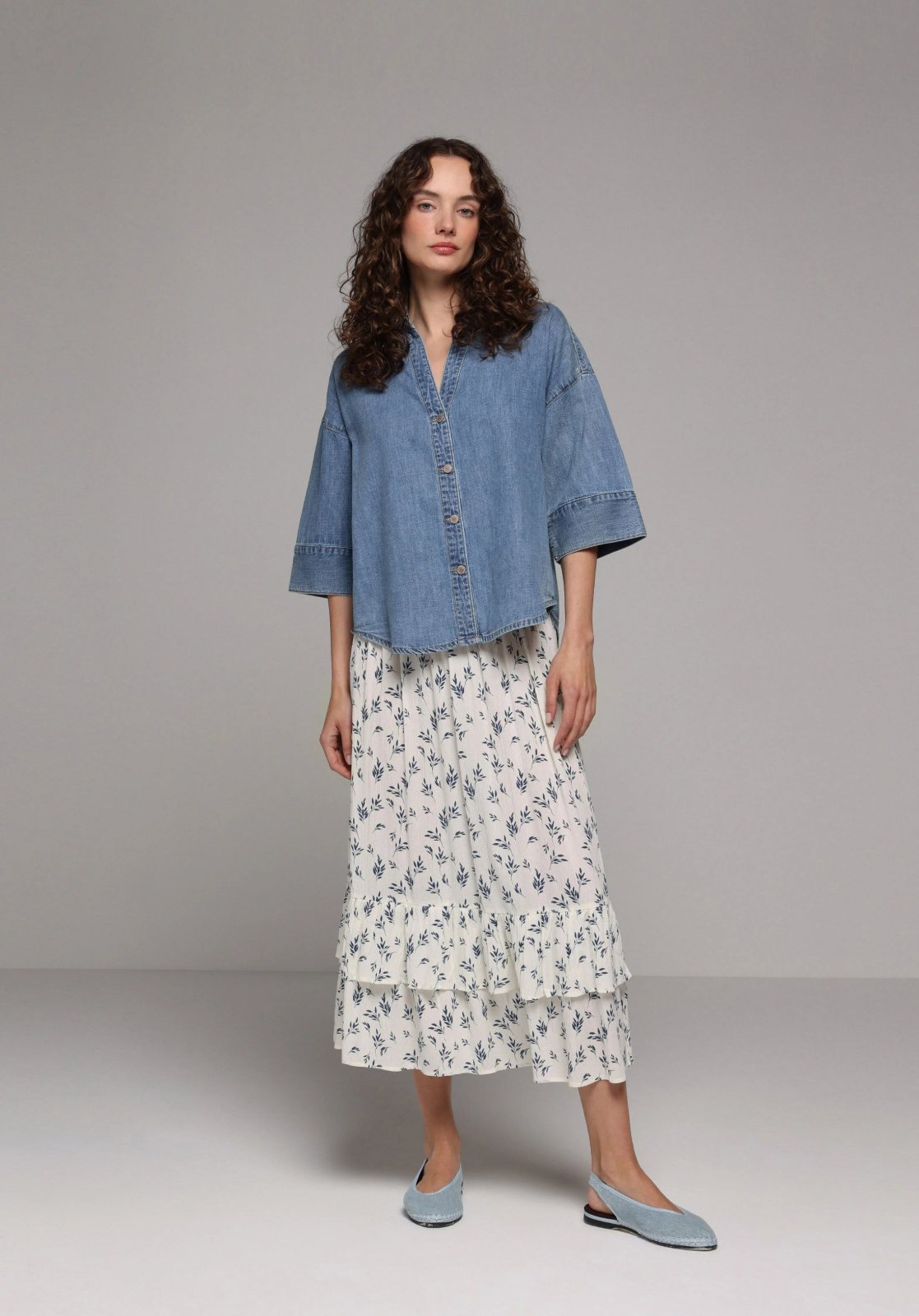 Dokuma Alt Kadın Etek Maxi Length