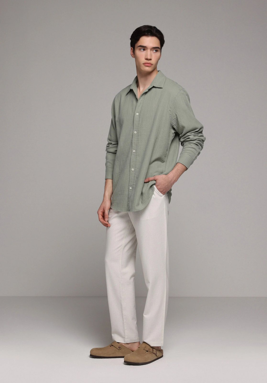 Dokuma Alt Erkek Pantolon Regular Fit