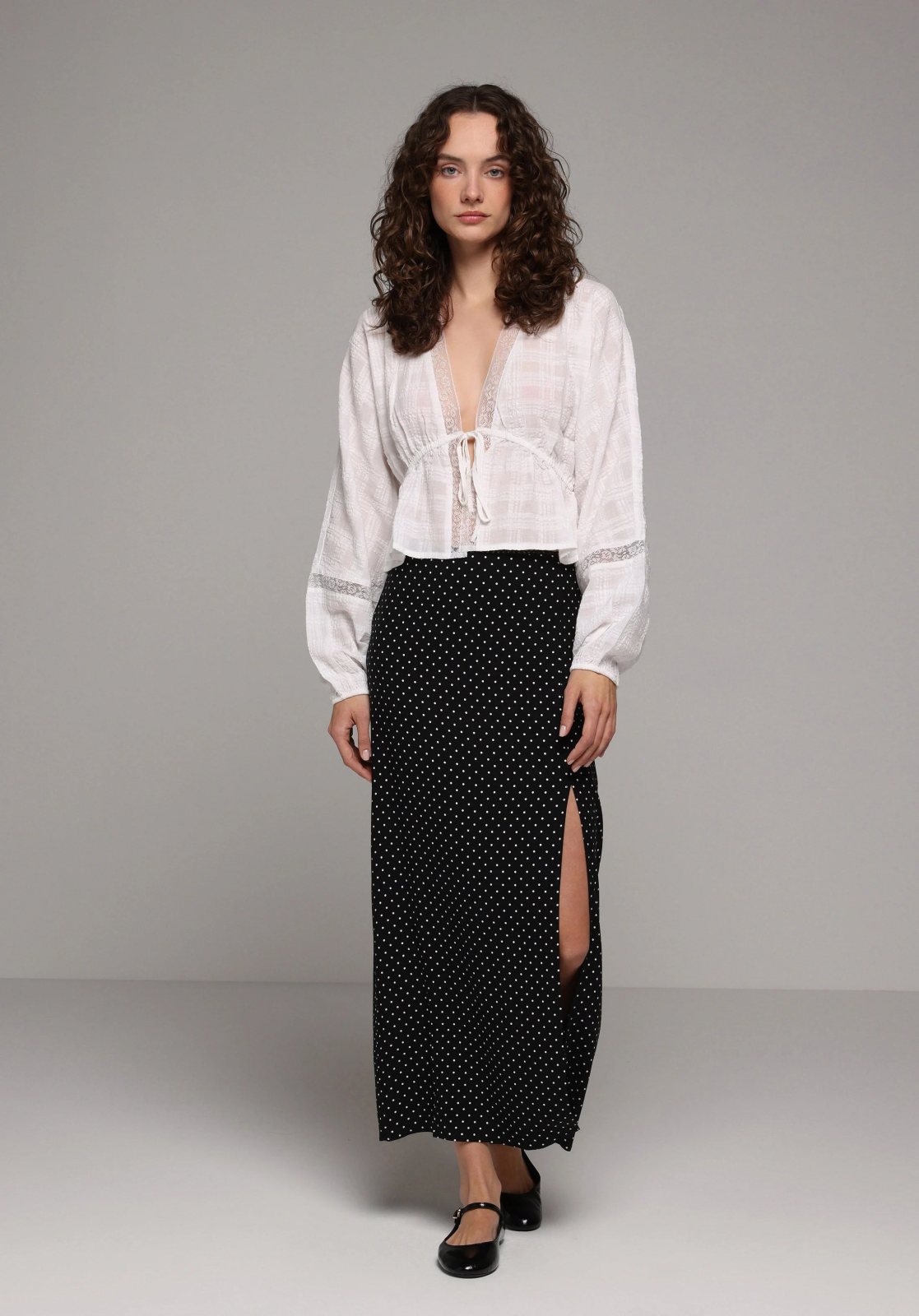 Dokuma Alt Kadın Etek Maxi Length