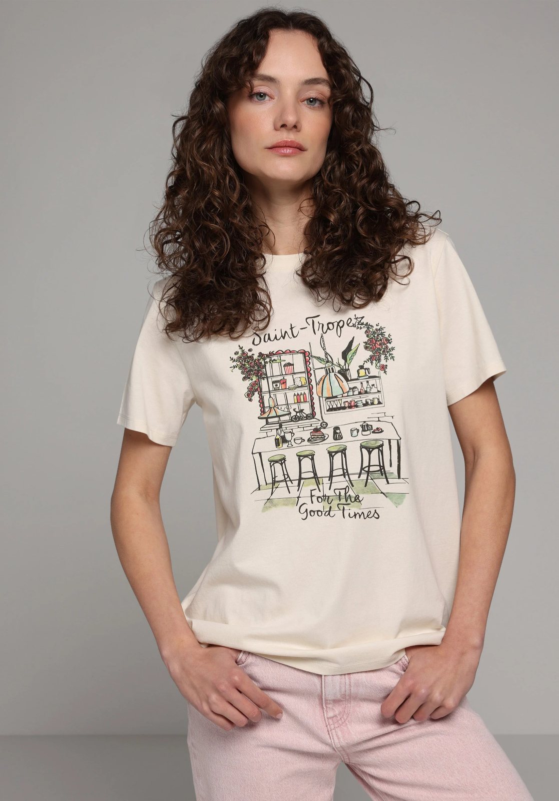 Örme Kadın Kısa Kol T-Shirt Regular Fit