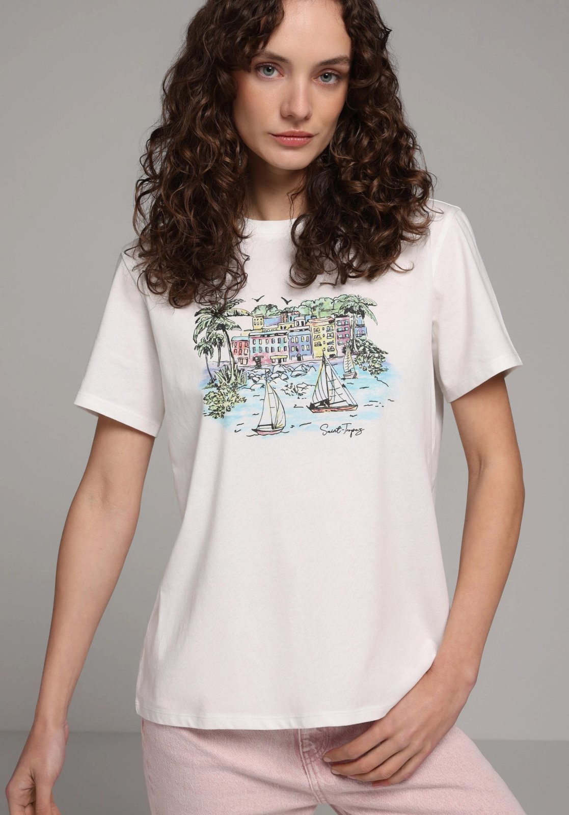 Örme Kadın Kısa Kol T-Shirt Regular Fit