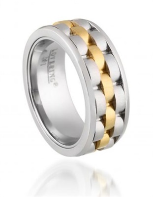 Love Ring LVR201-8 Silver/Gold Ring