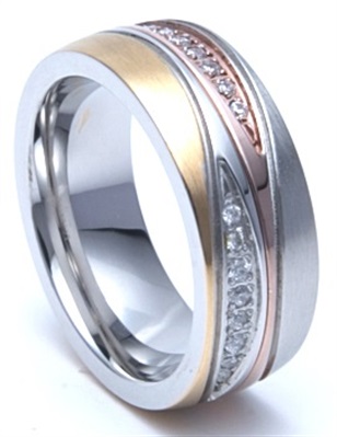 Love Ring LVR401-12 Кольцо, серебро/золото/розовый тон