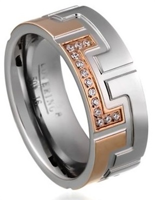 Love Ring LVR501-26 кольцо серебристого и розового оттенка