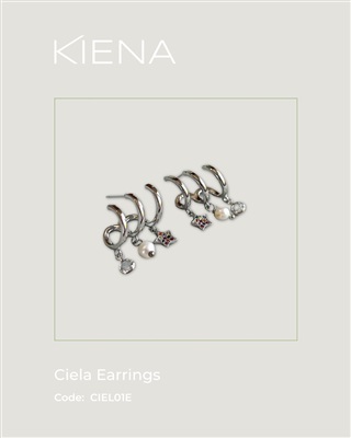 Kiena Ciela CIEL01E, серьги серебристого цвета