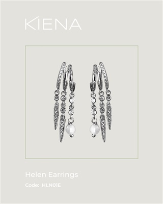 Kiena Helen HLN01E, серьги серебристого цвета