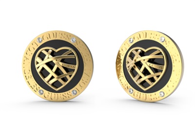 Guess JGUJUBE03109JWYGBKTU, золотистые серьги
