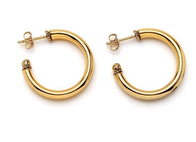 Mon Reve Clisto Hoop Earrings EMR21Y510 Gold