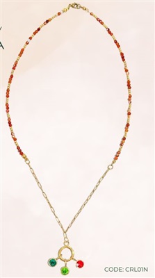 Колье Kiena Carnelia CRL01N кораллового оттенка