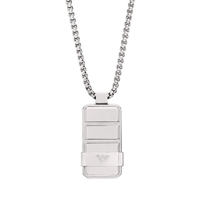 Emporio Armani AJEGS3078-040, серебристое колье