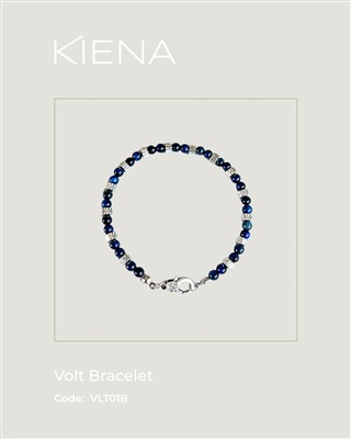 Браслет Kiena Volt VLT01B, серебристый и синий