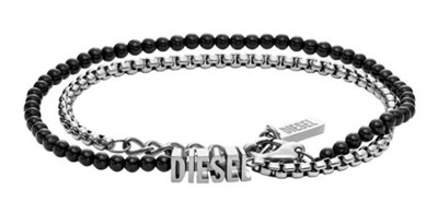 Diesel DJDX1542-040 Black/Silver Bracelet