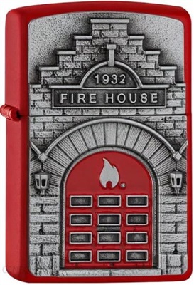 Zippo Fire House Z-2005338 Çakmak Kırmızı Figürlü