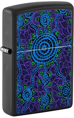 Zippo 218 John Smith Gumbula Z-48625-103661 Çakmak Mor Çiçekli