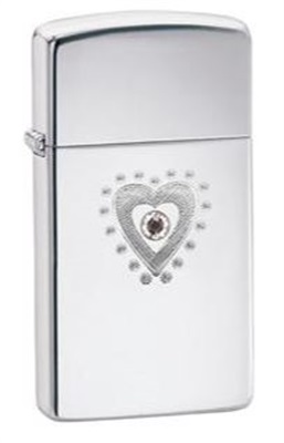 Zippo Z-28328 Çakmak (28328-000004) Gümüş 1605 TR Heart Bling