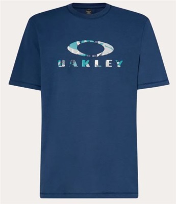 Oakley Bark Sun Tee FOA407158 T-Shirt Blue 6GA