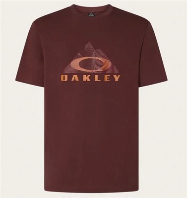 Oakley Lined Mountain Bark Tee FOA406222 T-Shirt Bordo 9B2