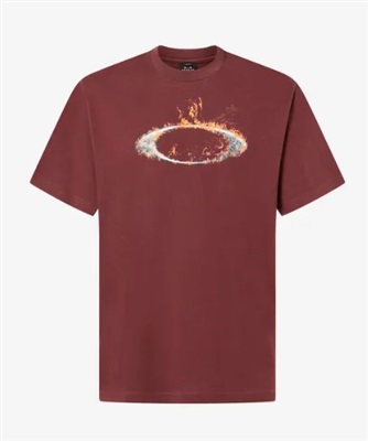 Oakley Mtl Solar Rail Tee FOA406166 T-Shirt Bordo 9B2