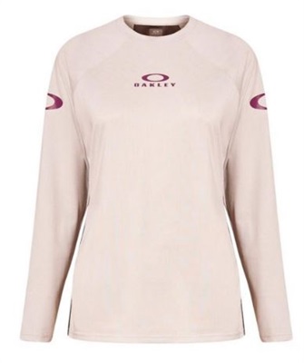 Oakley W Free Ride LS Jersey FOA500569 T-Shirt Siyah/gri 012