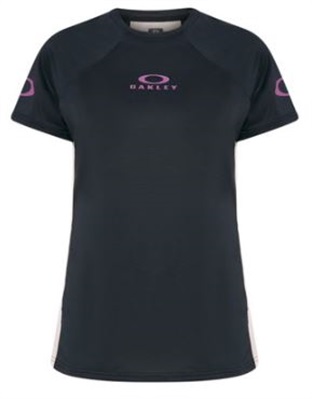 Oakley W Free Ride SS Jersey FOA500568 T-Shirt Black/Grey 012