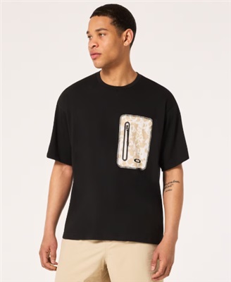 Oakley Latitude Pocket Tee FOA404804 T-Shirt Siyah 02E