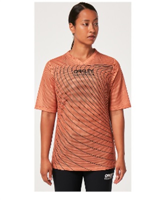 Oakley Wmns Factory Pilot RC SS Jerse FOA500384 T-Shirt Turuncu 73K