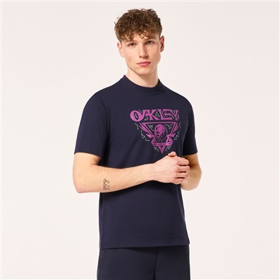 Oakley Lunaformic Tee FOA404837 T-Shirt Navy 6AC