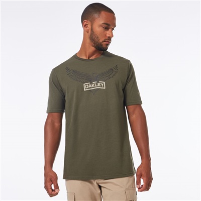 Oakley SI Oakley Eagle Tab Tee FOA402827 T-Shirt Koyu Gri 86V